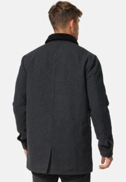 Indicode Jeans FALMO - Kurzmantel - Mini Herringbone Black -Pier One Verkäufe 093d77247ad94084b701341ee666099d