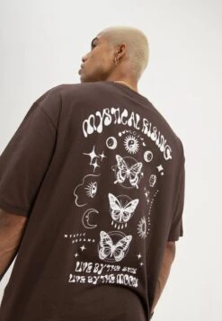 YOURTURN UNISEX - T-Shirt Print - Brown -Pier One Verkäufe 21d7423da5f447dea09e51e16fe2ccf6