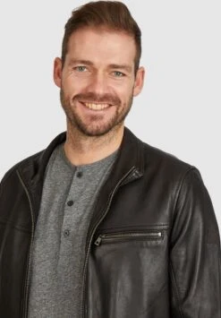 Bugatti LEONARDO - Lederjacke - Schwarz -Pier One Verkäufe 27204f1019dc4eb69c3567884269a9b0