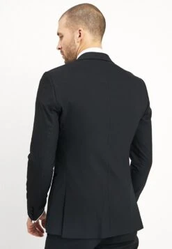 BASIC PLAIN BLACK TUX SUIT SLIM FIT - Anzug - Black -Pier One Verkäufe 3e5fbcfc90c94c759674fc2cdbb3d4cb