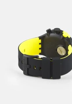 Swatch RACING PLEASURE - Chronograph - Black/yellow -Pier One Verkäufe 419f5d08b30841c1bcfdb92562a53a88