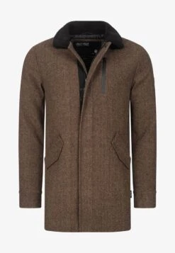 Indicode Jeans FALMO - Kurzmantel - Mini Herringbone Black -Pier One Verkäufe 42819a5efc5447739ce007e650207c2e