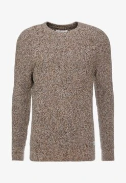 Pier One MULTICOLOUR HALF CARDIGAN JUMPER - Strickpullover - Mottled Dark Yellow -Pier One Verkäufe 43d052bb50e448ea97efd06449ca54d1