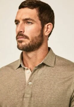 Hackett London JSY STR TRIM - Poloshirt - Khaki -Pier One Verkäufe 47a61365d05d4225ac8851c7c5eefc3e