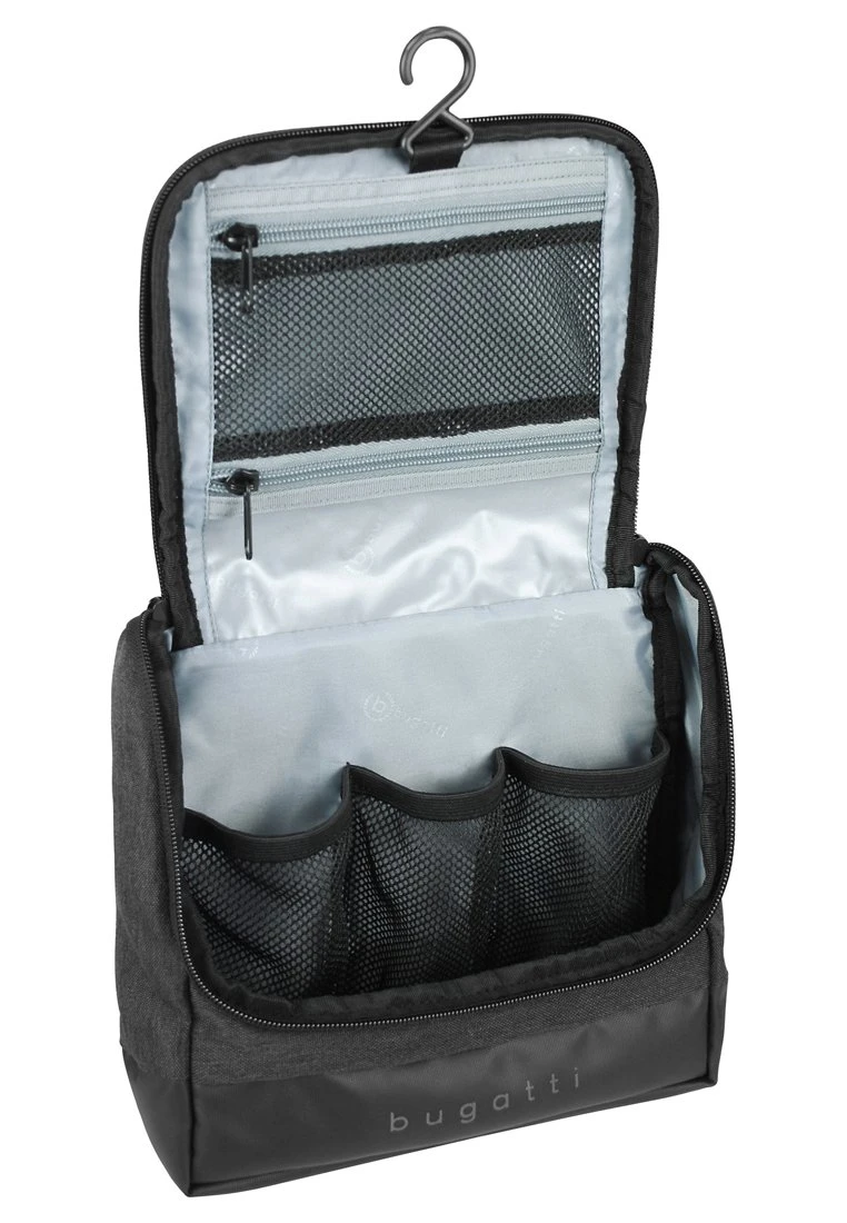 Bugatti MIT PRAKTISCHEM AUFHÄNGER - Kosmetiktasche - Black 5 Bugatti MIT PRAKTISCHEM AUFHÄNGER - Kosmetiktasche - Black – Bild 4