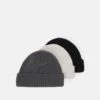 Pier One UNISEX 3 PACK - Mütze - Black/dark Grey/off-white/ -Pier One Verkäufe 6ff45e637c064289bc89bdd981008db1