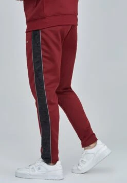 SikSilk VELOUR PANELLED - Jogginghose - Burgundy -Pier One Verkäufe 718e5f42cf654b7891094b061a819f00