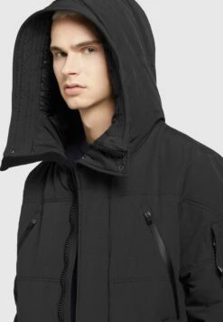 Khujo CLOYD - Wintermantel - Schwarz -Pier One Verkäufe 76ae1b3c27124d89b1f60317901065a3