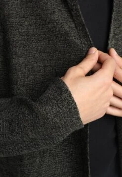 Pier One Strickjacke - Black/olive -Pier One Verkäufe 77cc56baa8d64ff08fd27eaa2cfca327