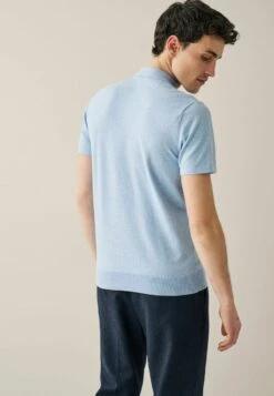 Next TEXTURED STANDARD - Poloshirt - Blue -Pier One Verkäufe 78785937cc16466681b0fa3a23f12e61