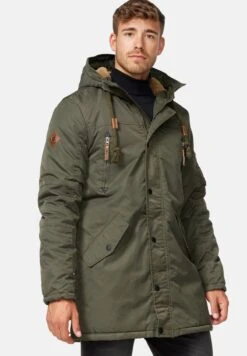 Indicode Jeans BARDSLEY - Wintermantel - Forest -Pier One Verkäufe 792193cbd1b54f9985118354b8a71caa