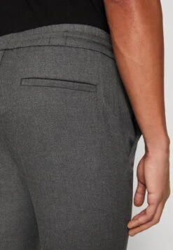 Only & Sons ONSLINUS TAP CROP PANT - Stoffhose - Medium Grey Melange -Pier One Verkäufe 953509060949412a803ce2b2fa40b00e