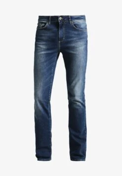 Pier One Jeans Straight Leg - Washed Dark Blue -Pier One Verkäufe a50c76bb7abb42f898d09733f52d63c1