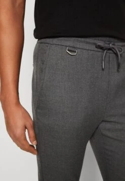 Only & Sons ONSLINUS TAP CROP PANT - Stoffhose - Medium Grey Melange -Pier One Verkäufe afe5fb1d456f4418ba8327220670488b