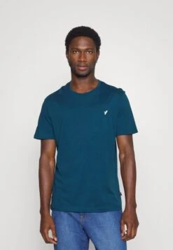 Pier One 5 PACK - T-Shirt Basic - White/blue/stone -Pier One Verkäufe b839b6722acb4810893aab216141f42b