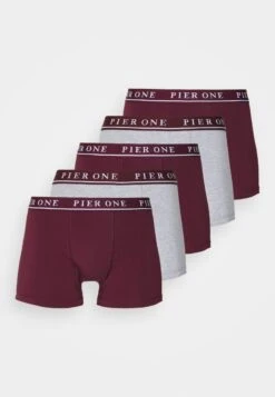 Pier One 5 PACK - Panties - Bordeaux/mottled Grey -Pier One Verkäufe d14cfd0e857342e5ab780ebed3841c16 1