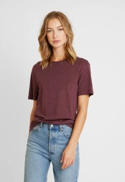Pier One T-Shirt Basic - Bordeaux Melange -Pier One Verkäufe d234511c84ac41259e22234949318da7