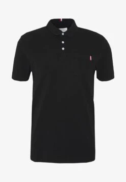 Pier One TRICOLORE TRIM POLO - Poloshirt - Black -Pier One Verkäufe e404807e1e204940957c687903f2c960 1