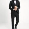 BASIC PLAIN BLACK TUX SUIT SLIM FIT - Anzug - Black -Pier One Verkäufe eb6e2f4ccba64f759b1327f1998f9617