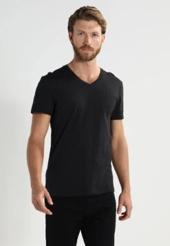 Pier One 2 PACK - T-Shirt Basic - Black -Pier One Verkäufe f5ae58d798ac495dae21da6170c2b2ec