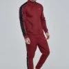SikSilk VELOUR PANELLED - Jogginghose - Burgundy -Pier One Verkäufe f9ad8a3550434e77b1873f435df331e2