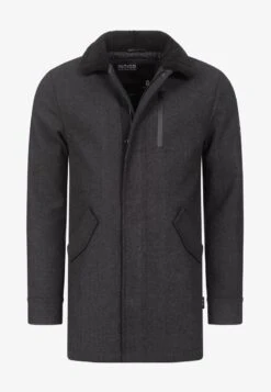 Indicode Jeans FALMO - Kurzmantel - Mini Herringbone Black -Pier One Verkäufe fe384659517d402da71935a7b4e5e6e9